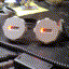 LEDs in each eye light up in sequence, left to right, then right to left.